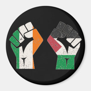 Retro Ireland Palestine Solidarity Fist revolution Magnet