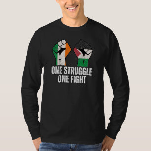 Retro Ireland Palestine Solidarity Fist revolution T-Shirt