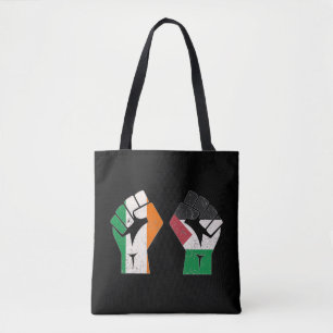 Retro Ireland Palestine Solidarity Fist revolution Tote Bag
