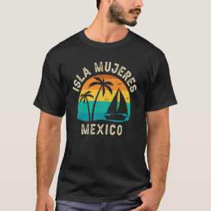 Retro Isla Mujeres Mexico Sunset  Matching Family  T-Shirt