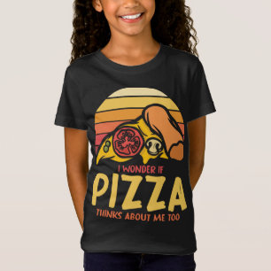 Retro Italian Pizza Fast Food Pizzaholic Foodie Fu T-Shirt