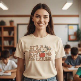 Retro It's A Good Day To Learn Teacher  | Groovy A T-Shirt