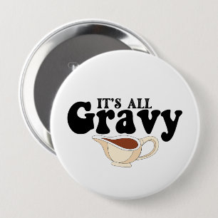 Retro Its All Gravy Baby Vintage Fall Thanksgiving 10 Cm Round Badge