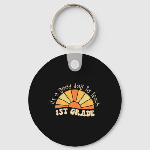Retro Its Good Day To Teach 1st Grade Teacher Ck T Key Ring