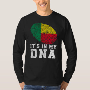 Retro It's In My Dna Benin Flag Patriotic T-Shirt
