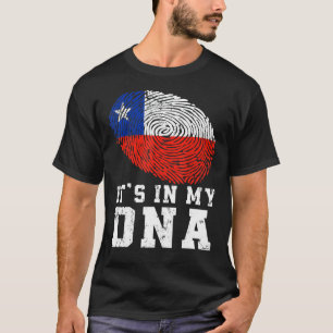Retro It's In My Dna Chile Flag Patriotic T-Shirt