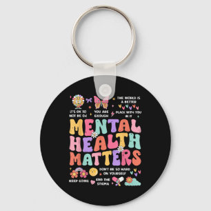 Retro Its Ok To Not Be Ok Mental Health S Awarenes Key Ring