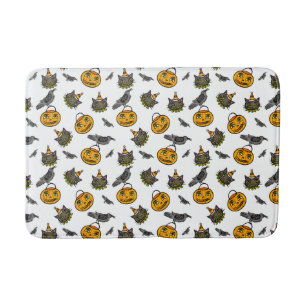 Retro Jack and Cat Bath Mat