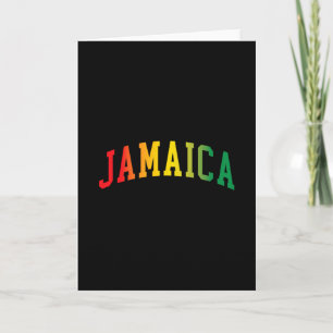 Retro Jamaica Reggae Vintage Jamaican Men Womens S Card