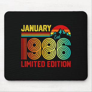 Retro January 1986 Limited Edition 40-year-old 40t Mouse Pad