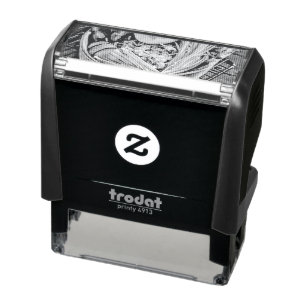 Retro Japanese Art Self-inking Stamp