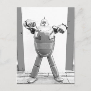 Retro Japanese Robot Postcard