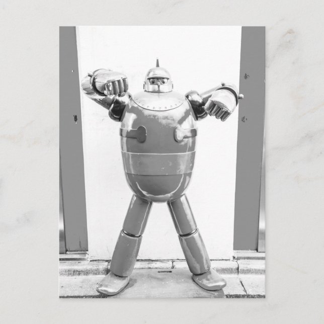 Retro Japanese Robot Postcard (Front)