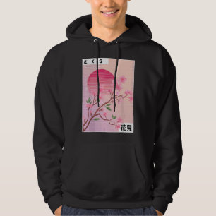 Retro Japanese Soft Grunge Sakura Pastel Cherry Bl Hoodie