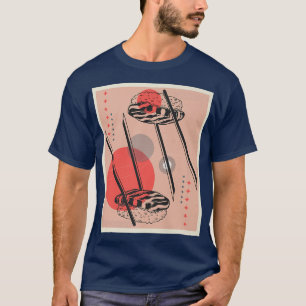Retro Japanese Sushi Japan Anime Kawaii  T-Shirt