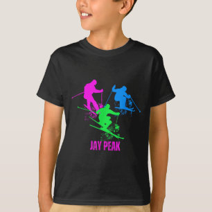 Retro jay peak vermont skiing skier 90s  T-Shirt