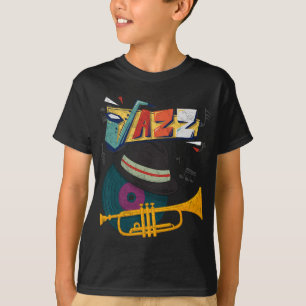 Retro Jazz Trumpets Funny Player Music Festival Ne T-Shirt