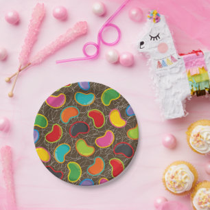 Retro Jellybeans Pop Birthday Party Paper Plates