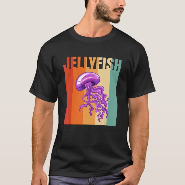 Retro Jellyfish 1 T-Shirt (Front)