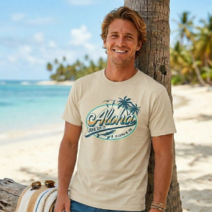 Retro "Jesus Loves You" Hawaiian T-Shirt