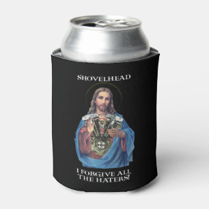 Retro Jesus Shovelhead I Forgive all the haters Bi Can Cooler