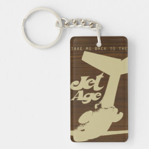 Retro Jet-Age Airliner Keychain