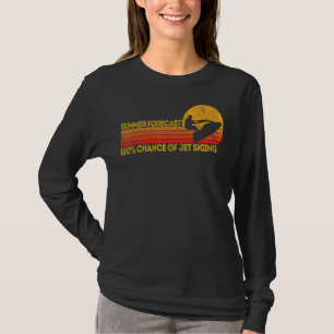 Retro Jet Ski 100 Chance Of Jetskiing Jet Skier Vi T-Shirt