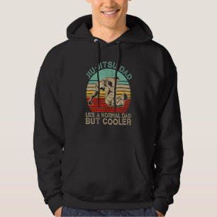 Retro Jiu-Jitsu Dad Men Brazilian Jui Jitsu Lover Hoodie
