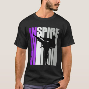 Retro Jiu Jitsu Girl Jiu Jitsus Inspire Inspiring T-Shirt
