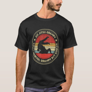 Retro Jiu Jitsu Grampy Like A Normal Grampy But Co T-Shirt