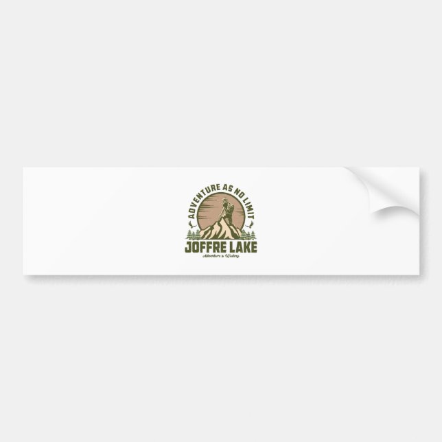 Retro Joffre Lake Hike Bumper Sticker (Front)