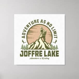 Retro Joffre Lake Hike Canvas Print