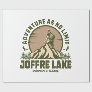 Retro Joffre Lake Hike Wrapping Paper
