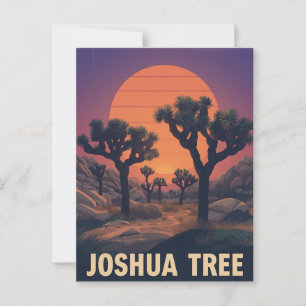 Retro Joshua Tree National Park Postcard