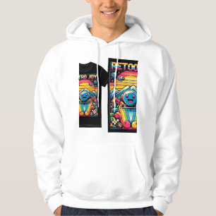 Retro Joy" t-shirt. Featuring bold colours and nos Hoodie