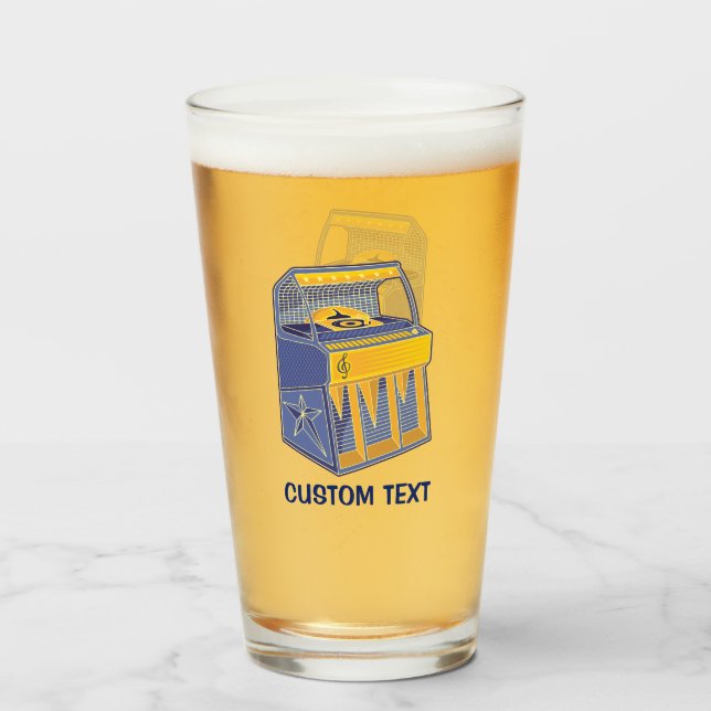 Retro Jukebox Glass (Front Filled)