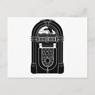Retro Jukebox Postcard