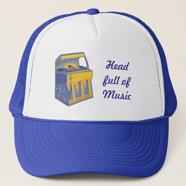 Retro Jukebox Trucker Hat (Front)