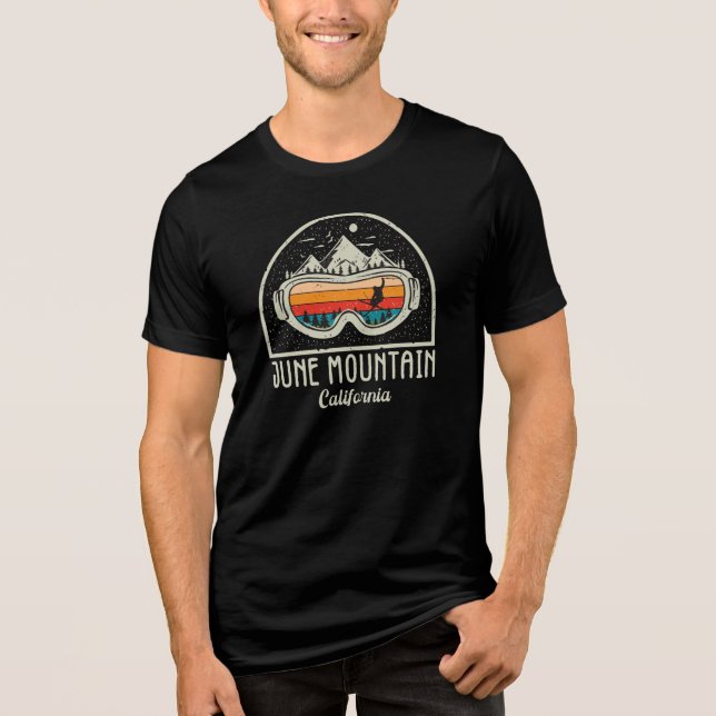 Retro June Mountain Ski Tri-Blend Shirt (Front)