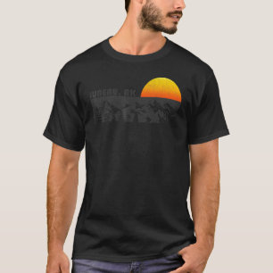 Retro Juneau Alaska Mountain Sunset T-Shirt