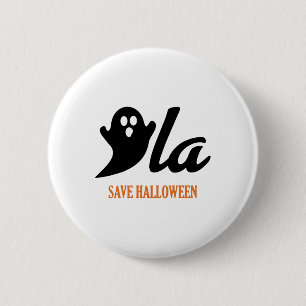 Retro Kamala Harris Halloween 2024 Comma La Ghost 6 Cm Round Badge