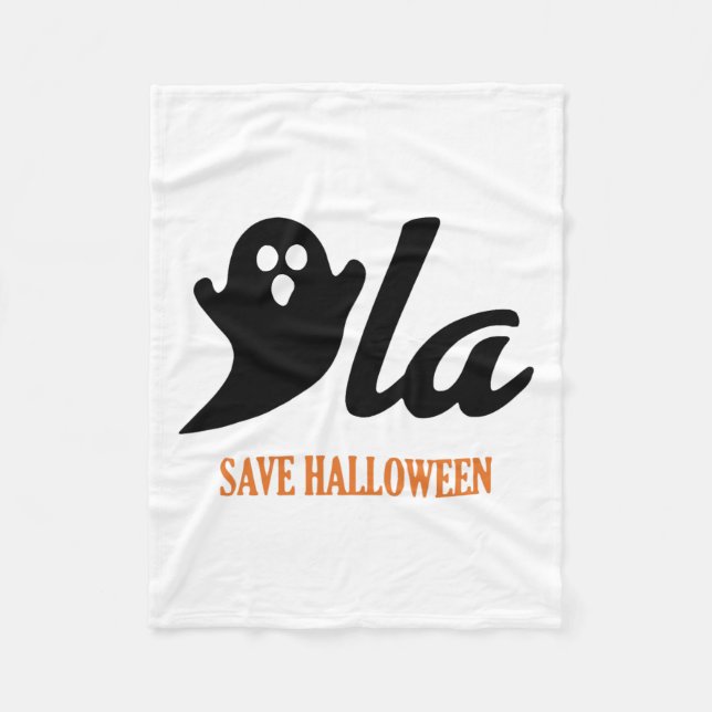 Retro Kamala Harris Halloween 2024 Comma La Ghost  Fleece Blanket (Front)