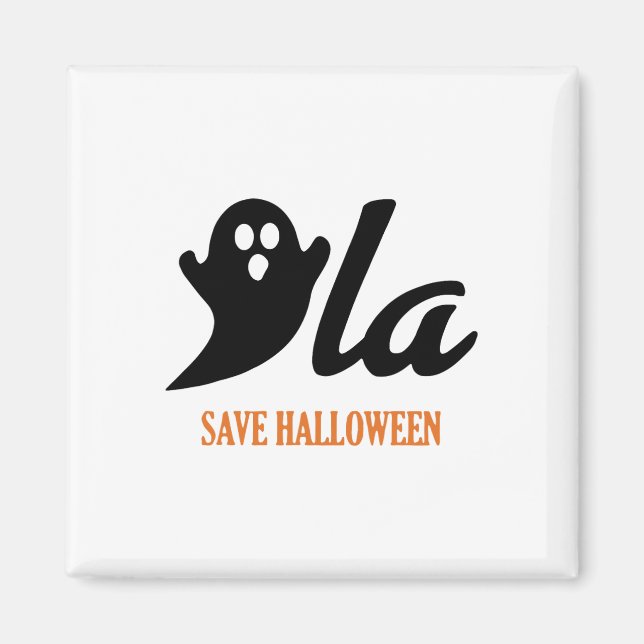Retro Kamala Harris Halloween 2024 Comma La Ghost  Magnet (Front)