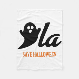 Retro Kamala Harris Halloween Comma La Ghost Pumpk Fleece Blanket