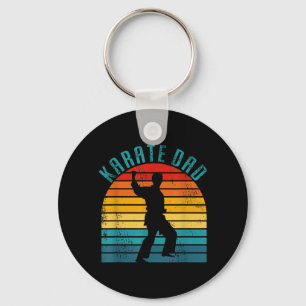 Retro Karate Dad Apparel - Vintage Karate Dad Key Ring