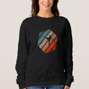 Retro Karate From 1990 With Distressed Vintage Sty Sweatshirt