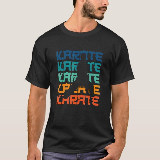 Retro Karate Karate T-Shirt (Front)