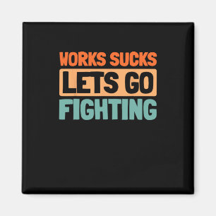 Retro Karate - Martial Arts Fighter Vintage Karate Magnet