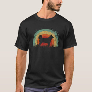 Retro Karelian Bear Vintage Rainbow Dog Men Women T-Shirt