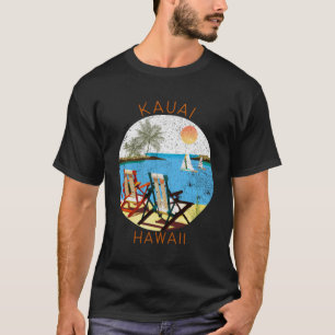 Retro Kauai Souvenir Vintage beach Vacation T-Shirt